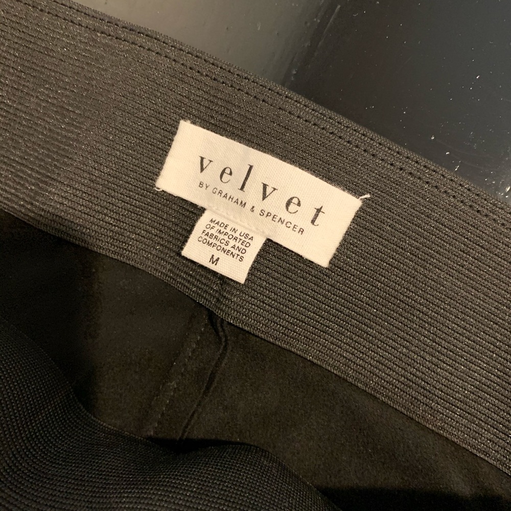 Black, suede like leggings.